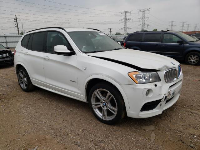 5UXWX7C59BL735548 - 2011 BMW X3 XDRIVE35I WHITE photo 4