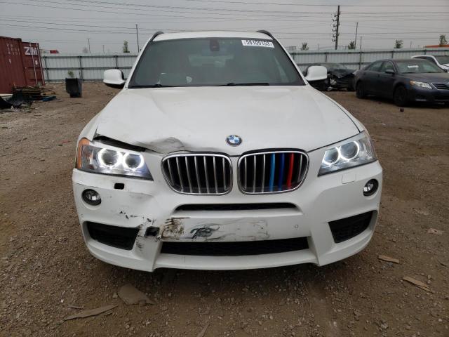 5UXWX7C59BL735548 - 2011 BMW X3 XDRIVE35I WHITE photo 5