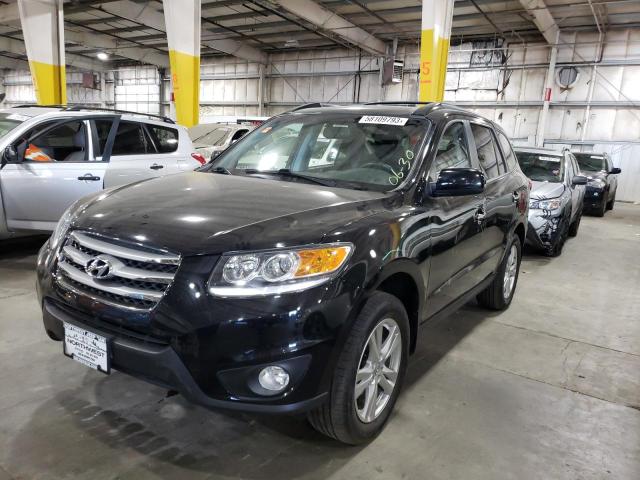 5XYZKDAG9CG121399 - 2012 HYUNDAI SANTA FE LIMITED BLACK photo 1