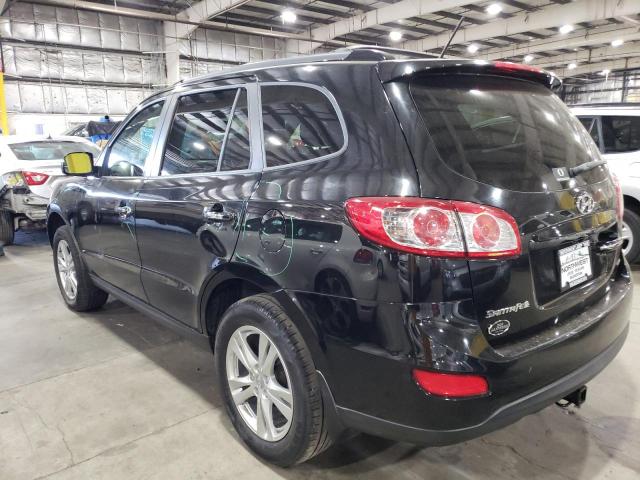 5XYZKDAG9CG121399 - 2012 HYUNDAI SANTA FE LIMITED BLACK photo 2