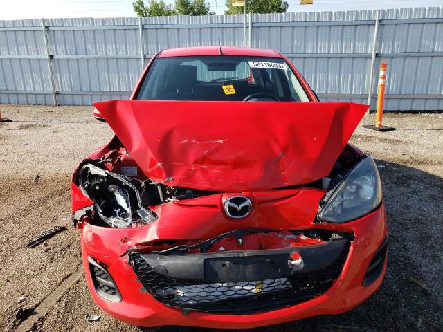 JM1DE1KY5E0184497 - 2014 MAZDA MAZDA2 SPORT RED photo 5