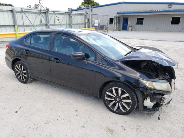 2HGFB2F99FH525778 - 2015 HONDA CIVIC EXL შავი ფოტო 4