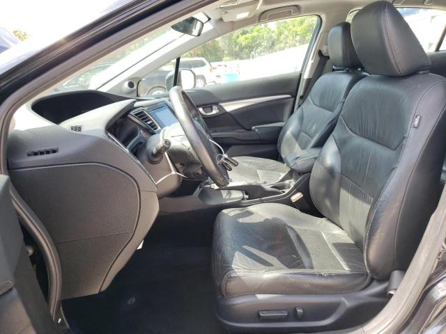 2HGFB2F99FH525778 - 2015 HONDA CIVIC EXL შავი ფოტო 7