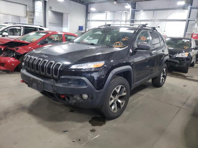 1C4PJMBS1EW211066 - 2014 JEEP CHEROKEE TRAILHAWK 黑色 照片 2