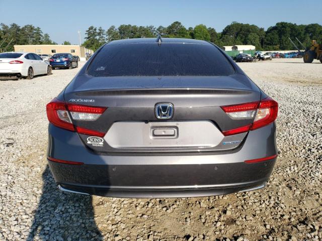 1HGCV3F54NA010827 - 2022 HONDA ACCORD HYBRID EXL GRAY photo 6