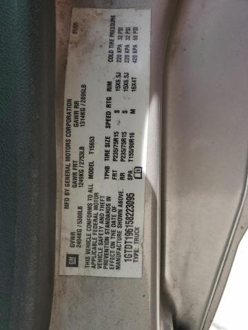 1GTDT196158223095 - 2005 GMC CANYON GRAY photo 12