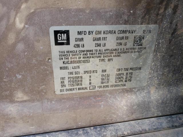 KL4CJBSB9EB740253 - 2014 BUICK ENCORE CONVENIENCE 灰色 照片 14