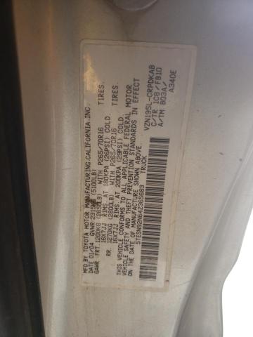 5TESN92N64Z365683 - 2004 TOYOTA TACOMA XTRACAB PRERUNNER ვერცხლისფერი ფოტო 12