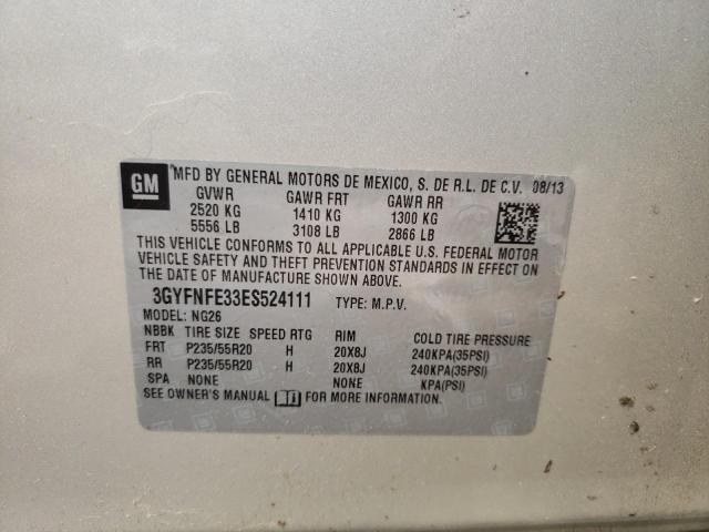 3GYFNFE33ES524111 - 2014 CADILLAC SRX PERFORMANCE COLLECTION Алтын фото 13