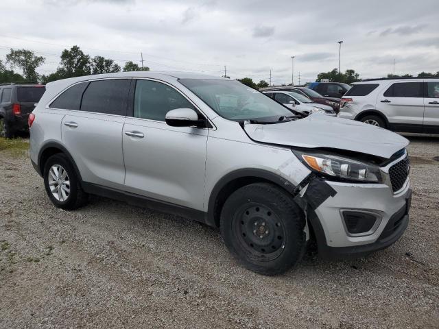 5XYPG4A38HG222432 - 2017 KIA SORENTO LX SILVER photo 4