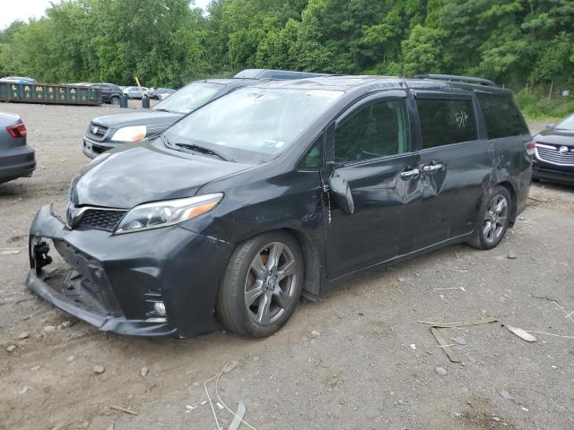 5TDXZ3DC7KS977517 - 2019 TOYOTA SIENNA SE BLACK photo 1