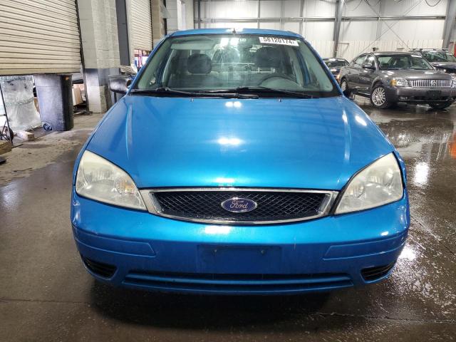 1FAHP34N77W179981 - 2007 FORD FOCUS ZX4 BLUE photo 5