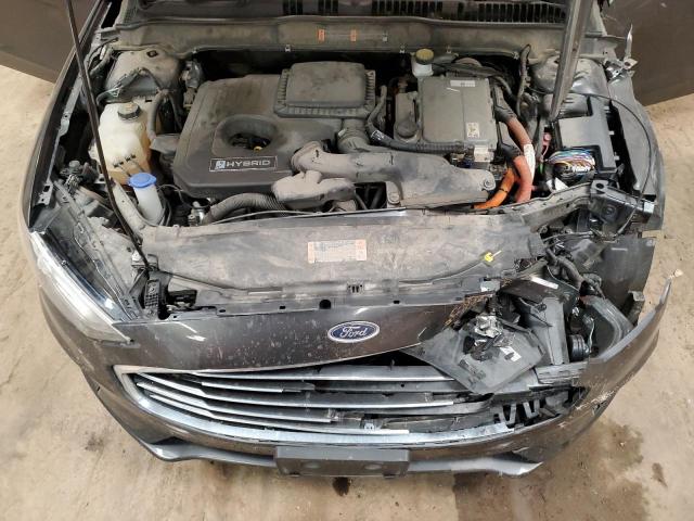 3FA6P0LU4KR205320 - 2019 FORD FUSION SE GRAY photo 11