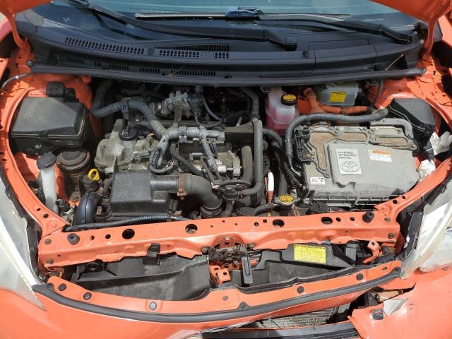 JTDKDTB3XC1026349 - 2012 TOYOTA PRIUS C ORANGE photo 11