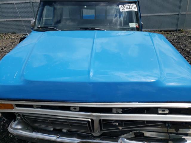 F10GLY73644 - 1977 FORD FLARESIDE BLUE photo 11