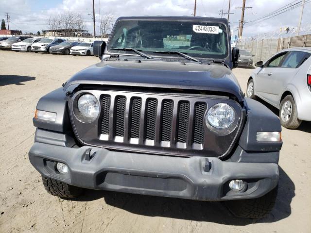 1C4HJXDN5JW262576 - 2018 JEEP WRANGLER U SPORT ნაცრისფერი ფოტო 5