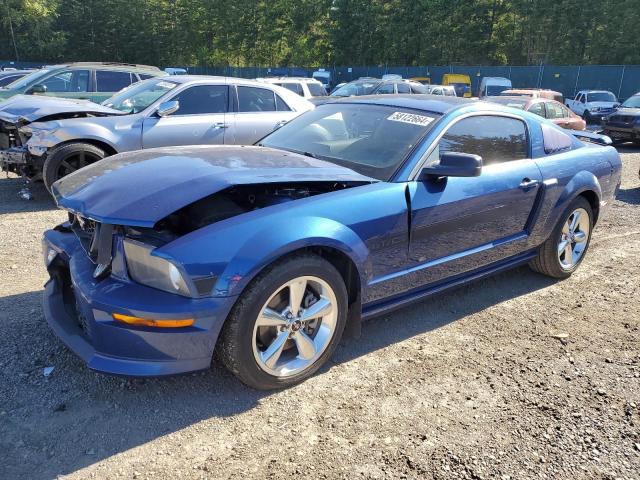 1ZVHT82H785159525 - 2008 FORD MUSTANG GT BLUE photo 1