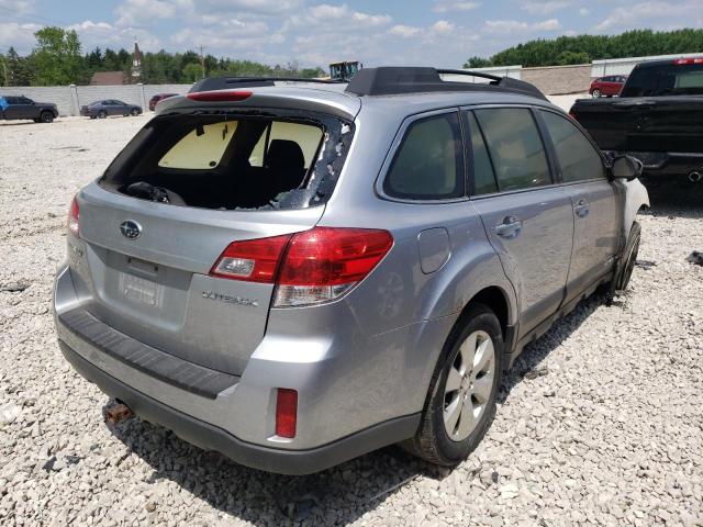 4S4BRCAC2C3239881 - 2012 SUBARU OUTBACK 2.5I SILVER photo 3