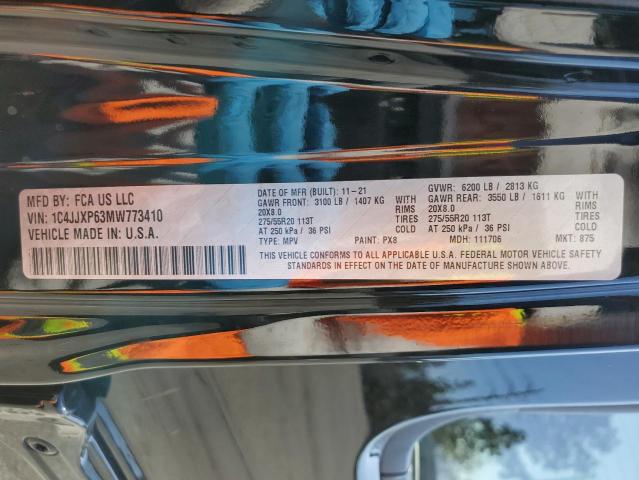 1C4JJXP63MW773410 - 2021 JEEP WRANGLER U SAHARA 4XE BLACK photo 13