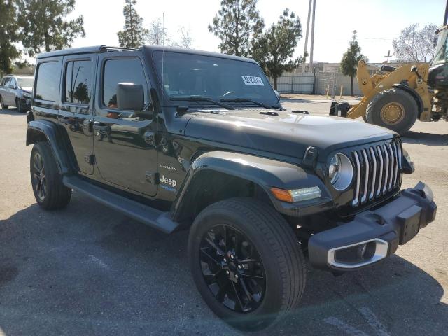 1C4JJXP63MW773410 - 2021 JEEP WRANGLER U SAHARA 4XE BLACK photo 4