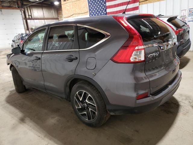 2HKRM4H44GH705259 - 2016 HONDA CR-V SE GRAY photo 2