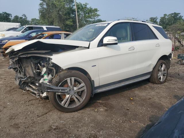 4JGDA5HB1CA025453 - 2012 MERCEDES-BENZ ML 350 4MATIC WHITE photo 1