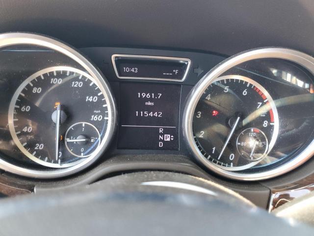 4JGDA5HB1CA025453 - 2012 MERCEDES-BENZ ML 350 4MATIC WHITE photo 9