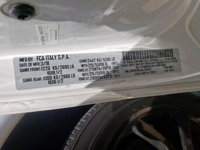 ZFBERFBB1J6J29492 - 2018 RAM PROMASTER SLT 白色 照片 11