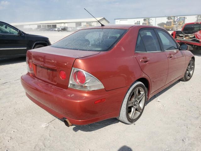 JTHBD182610021542 - 2001 LEXUS IS 300 RED photo 4