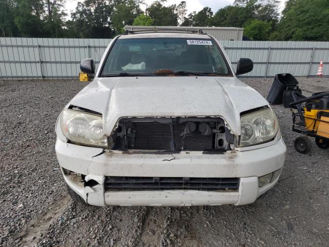 JTEZU14R450061803 - 2005 TOYOTA 4RUNNER SR5 WHITE photo 5