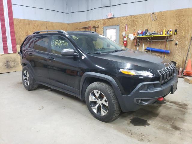 1C4PJMBS7HW566666 - 2017 JEEP CHEROKEE TRAILHAWK BLACK photo 4