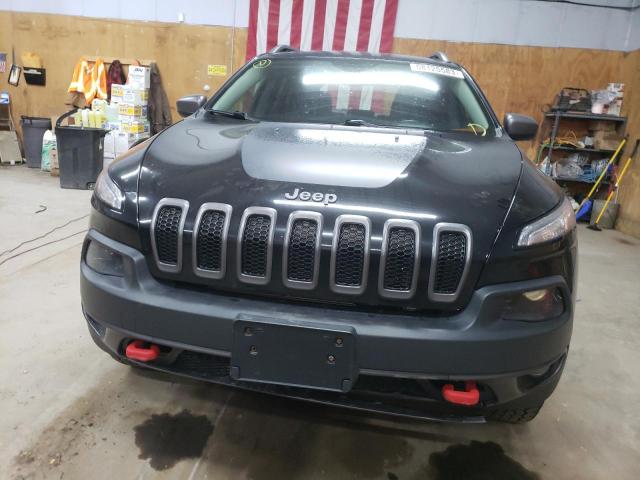 1C4PJMBS7HW566666 - 2017 JEEP CHEROKEE TRAILHAWK BLACK photo 5