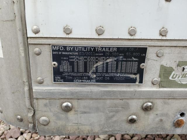 1UYVS2488CG290206 - 2012 UTILITY TRAILER WHITE photo 10