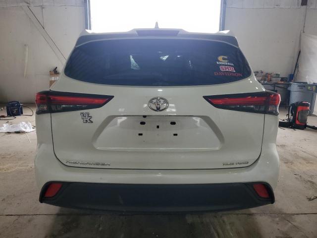 5TDGZRBH6MS531864 - 2021 TOYOTA HIGHLANDER XLE WHITE photo 6