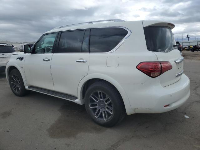 JN8AZ2NEXE9065360 - 2014 INFINITI QX80 WHITE photo 2