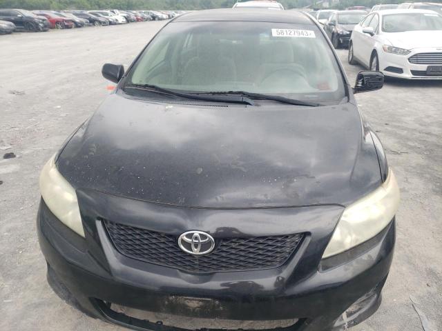 JTDBL40E999093967 - 2009 TOYOTA COROLLA BASE BLACK photo 5