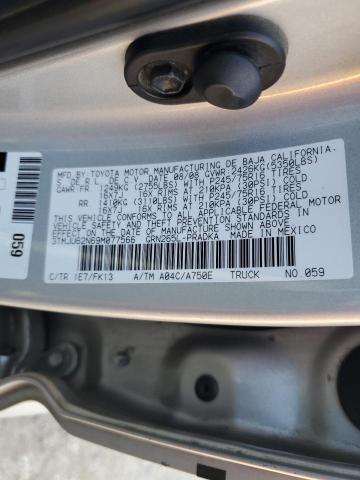 3TMJU62N69M077566 - 2009 TOYOTA TACOMA DOUBLE CAB PRERUNNER SILVER photo 12