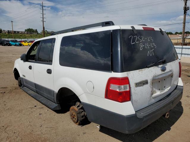 1FMFK16527LA93783 - 2007 FORD EXPEDITION EL XLT WHITE photo 2