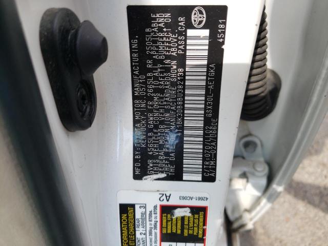 4T1BK3DB8BU382138 - 2011 TOYOTA AVALON BASE Ağ foto 10