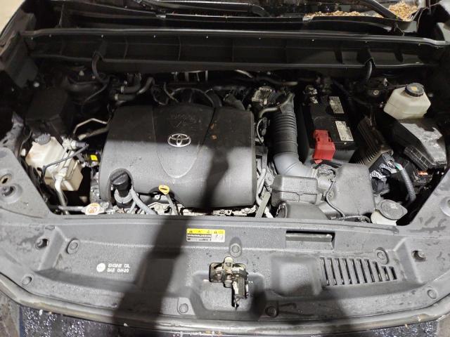 5TDGZRBH8MS104623 - 2021 TOYOTA HIGHLANDER XLE შავი ფოტო 12