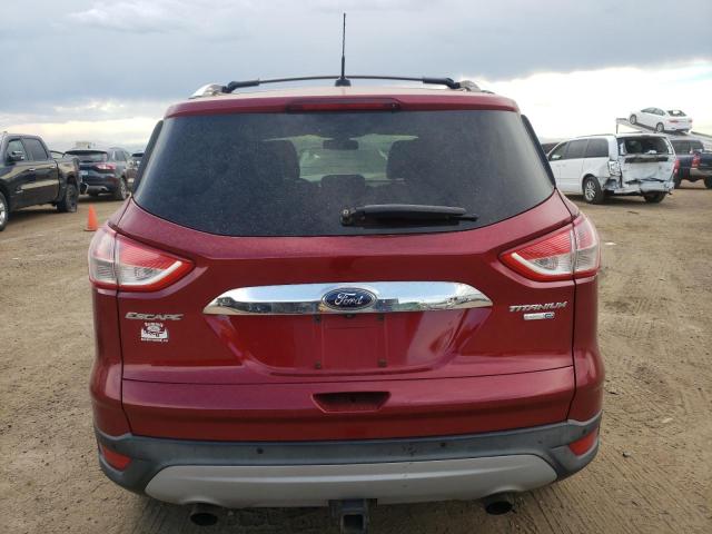 1FMCU9J98EUA70523 - 2014 FORD ESCAPE TITANIUM RED photo 6