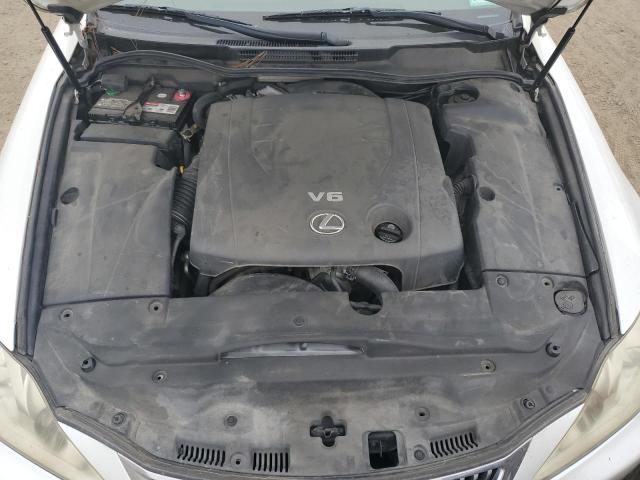 JTHBK262795092505 - 2009 LEXUS IS 250 WHITE photo 11