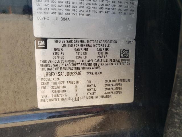 LRBFX1SA1JD052246 - 2018 BUICK ENVISION ESSENCE BLACK photo 13