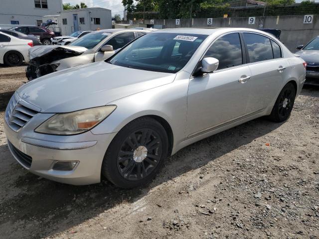 KMHGC46F59U054792 - 2009 HYUNDAI GENESIS 4.6L SILVER photo 1