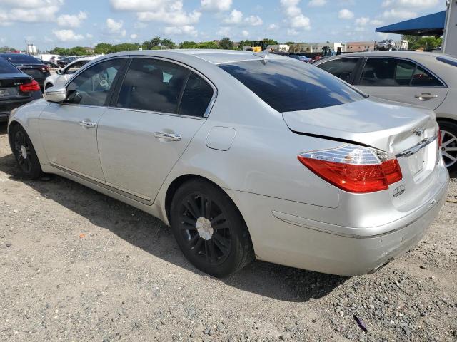 KMHGC46F59U054792 - 2009 HYUNDAI GENESIS 4.6L SILVER photo 2