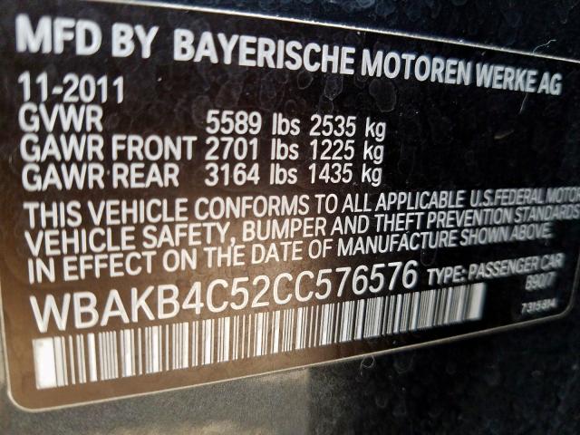 WBAKB4C52CC576576 - 2012 BMW 740 LI  photo 10