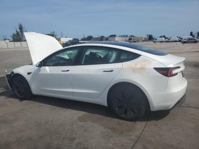 5YJ3E1EA5SF989827 - 2025 TESLA MODEL 3 WHITE photo 2