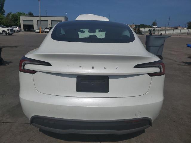 5YJ3E1EA5SF989827 - 2025 TESLA MODEL 3 WHITE photo 6
