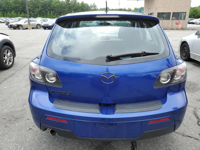 JM1BK344181830963 - 2008 MAZDA 3 HATCHBACK BLUE photo 6