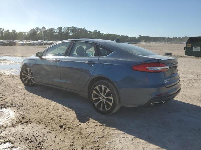 3FA6P0T90KR233868 - 2019 FORD FUSION SE BLUE photo 2